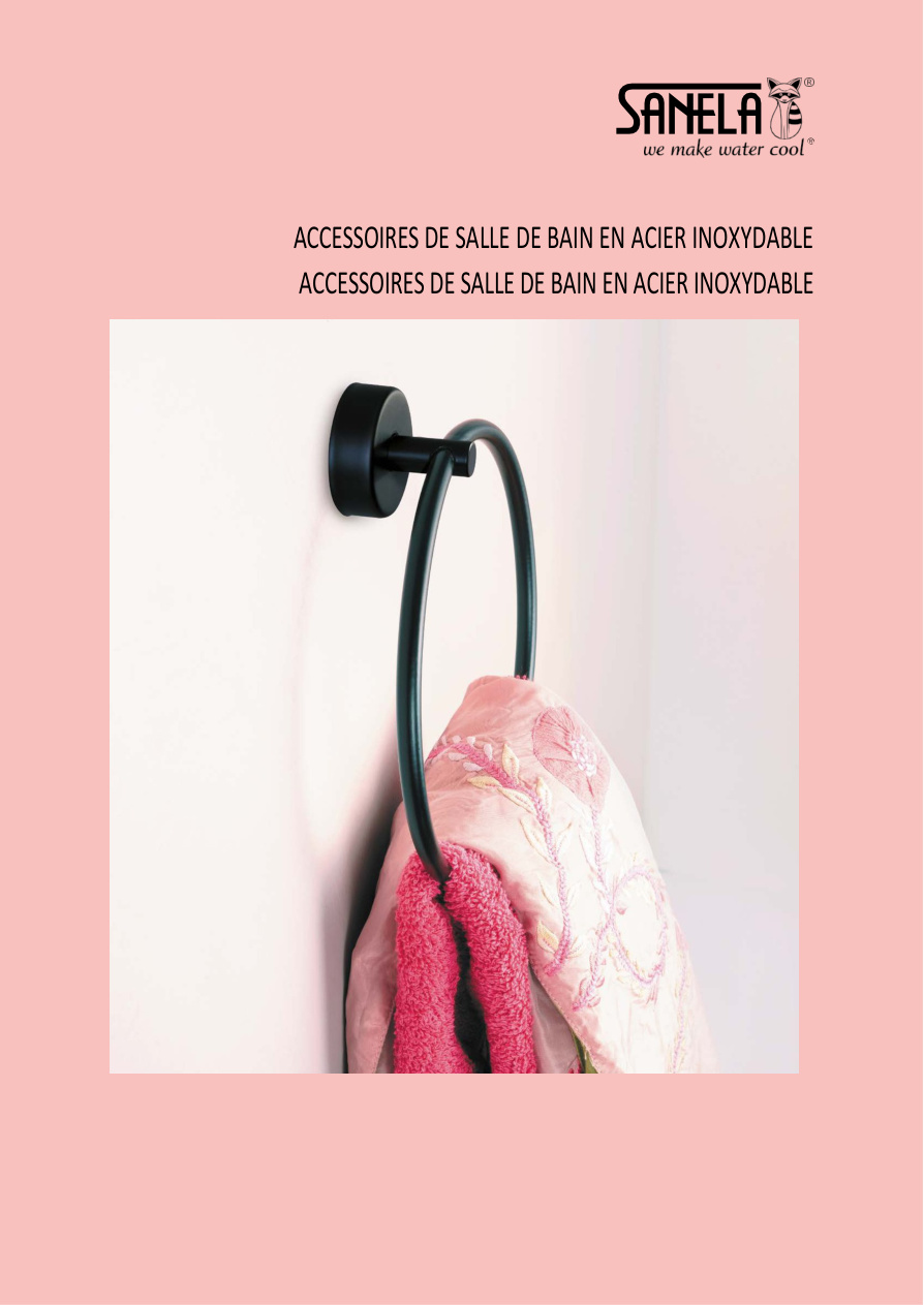 Accessoires hôtellerie INOX BLACK SANELA